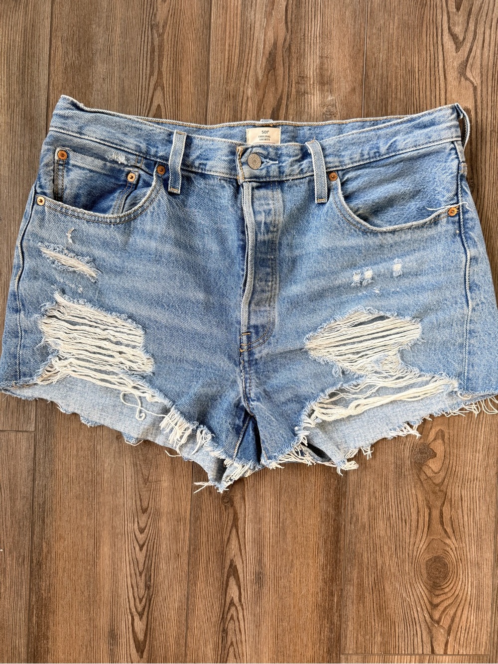 Levi's Mixed Blue Denim Cutoff Shorts Bundle - Women - Picture 6 of 11